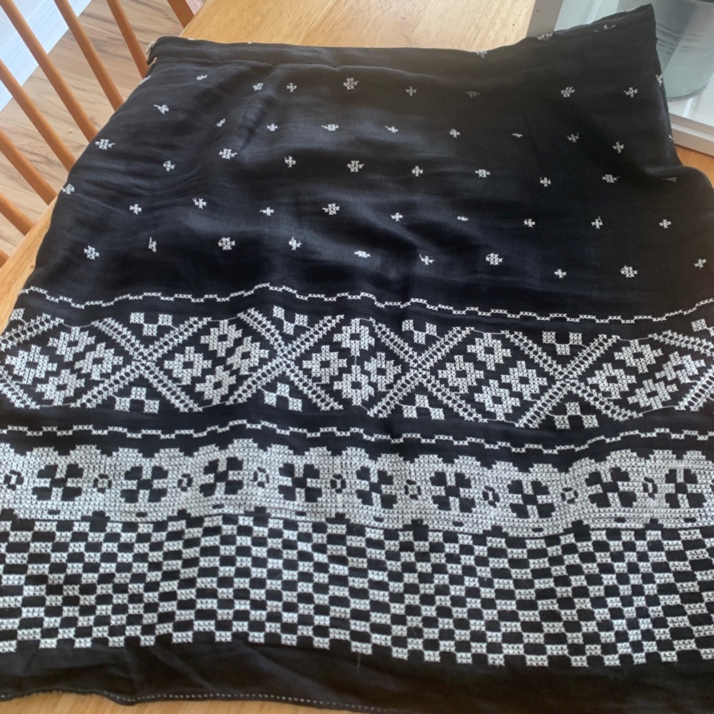 Skirt with intricate detail.